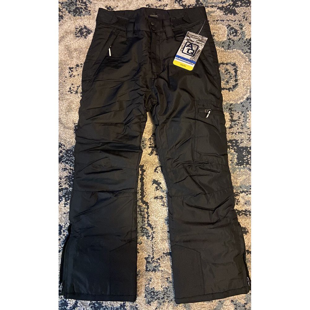 Arctic Quest Insulated Snow Pants Grey, Youth Kids Size S 7/8 Ski Snowboard,